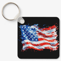 Amerikansk flagga USA Watercolor 4 juli