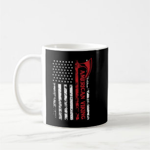 Amerikansk flagga Viking Nordbo Odin Tor Kaffemugg