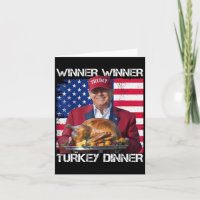 Amerikansk flagga Vinnare Vinnare Turkdinner Humor