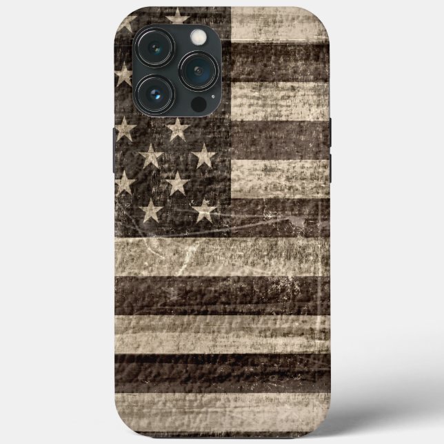 Amerikansk Flagga Vintage (Baksida)