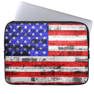 Amerikansk Flagga Vintage Laptop Sleeve