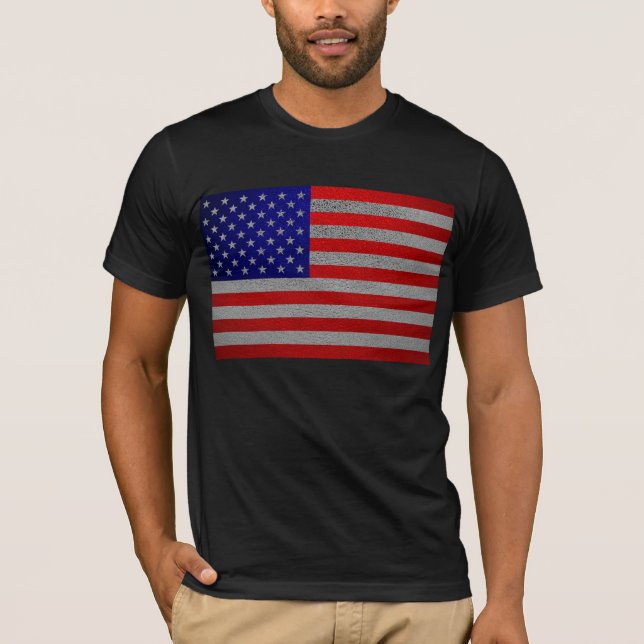 Amerikansk flagga vintage tee shirt (Framsida)