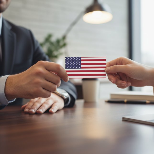 Amerikansk Flagga Visitkort (Making every first impression count.)