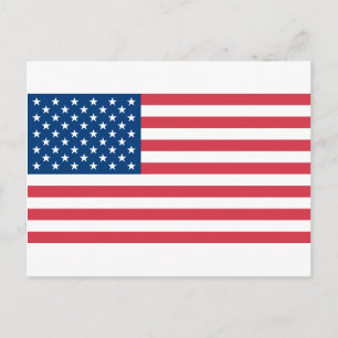 Amerikansk Flagga Vykort