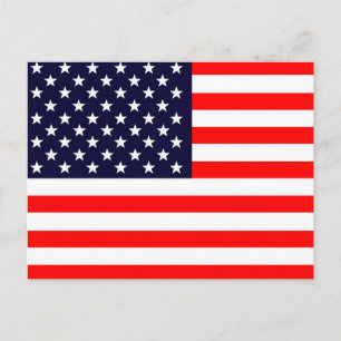 Amerikansk flagga vykort