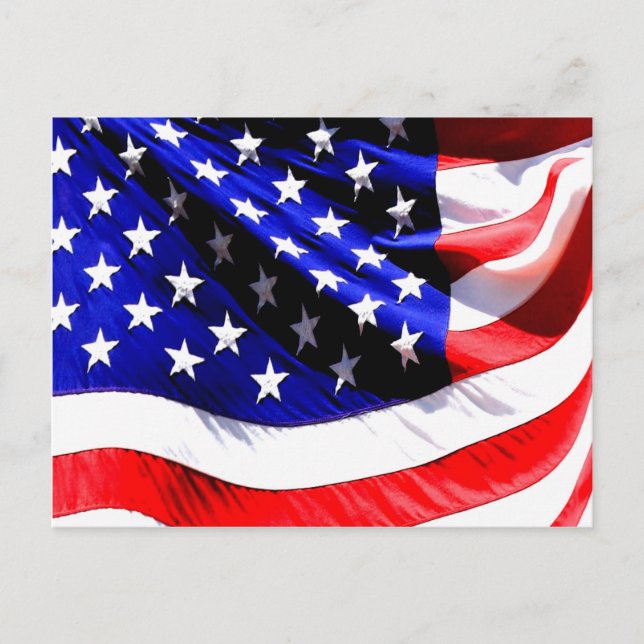 amerikansk flagga vykort (Framsida)
