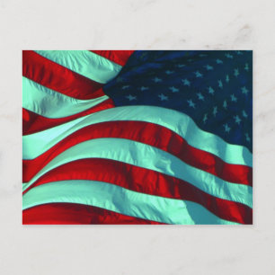 Amerikansk flagga vykort