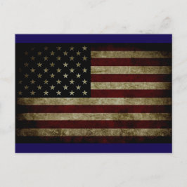 Amerikansk Flagga Vykort