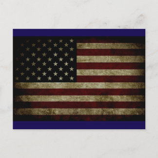 Amerikansk Flagga Vykort