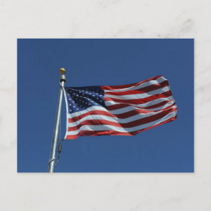 Amerikansk flagga vykort