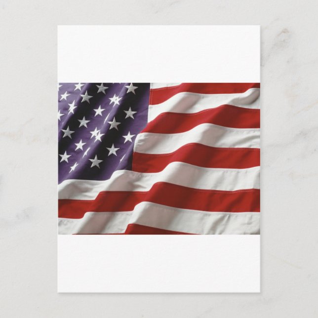 Amerikansk Flagga Vykort (Framsida)