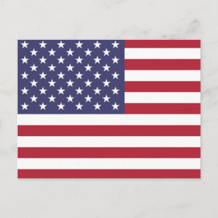 Amerikansk flagga vykort