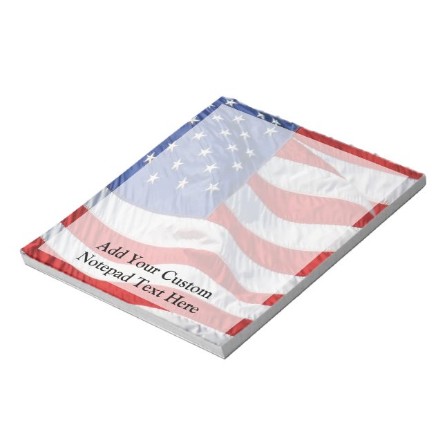 Amerikansk Flagga, Wave in Vind Anteckningsblock (Roterad)