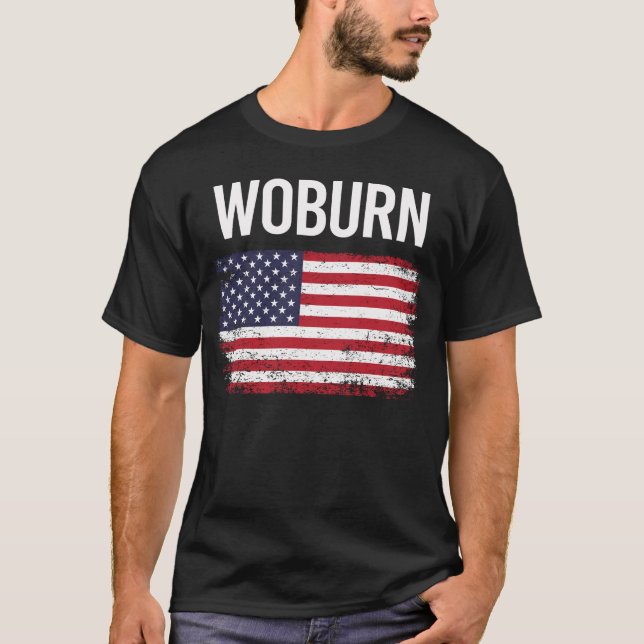 Amerikansk Flagga Woburn T Shirt (Framsida)
