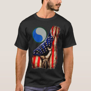 Amerikansk Flagga Zip  T Shirt