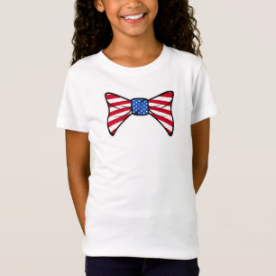 Amerikansk flaggabåge 4 juli t shirt
