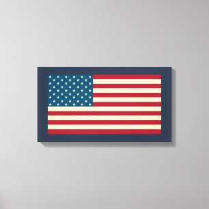Amerikansk flaggakunstduktryck canvastryck