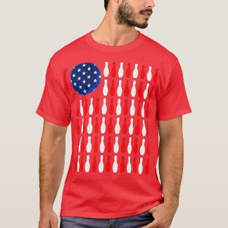 Amerikansk flaggaPatriotic Bowlareare Bowling T Shirt