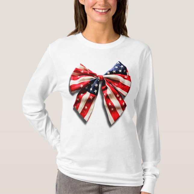 Amerikansk flaggbåge t shirt (Framsida)