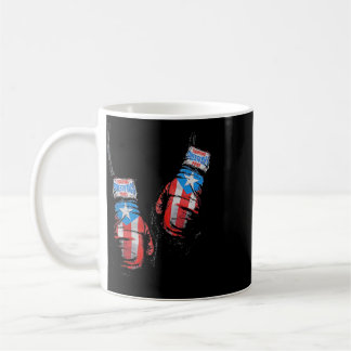 Amerikansk flaggboxning Usa-handskar Gym Boxer Fit Kaffemugg