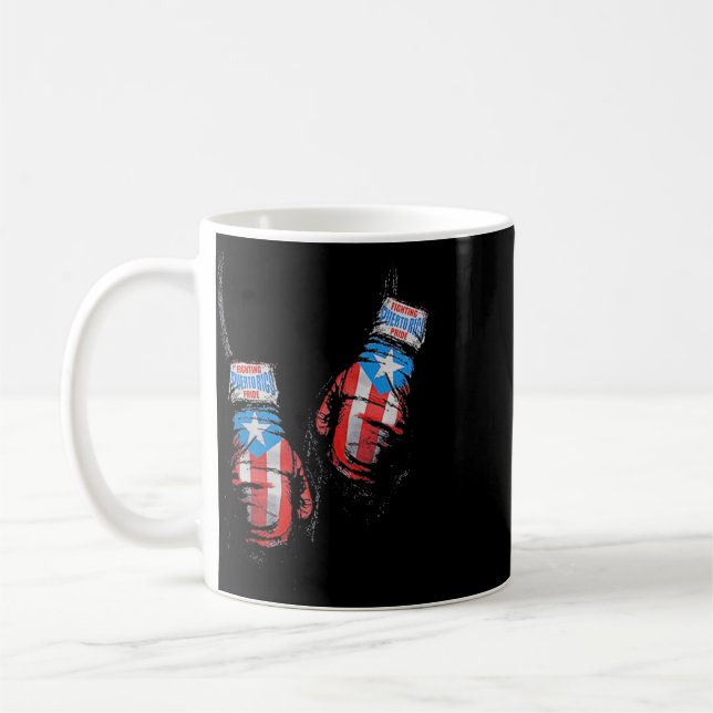 Amerikansk flaggboxning Usa-handskar Gym Boxer Fit Kaffemugg (Vänster)
