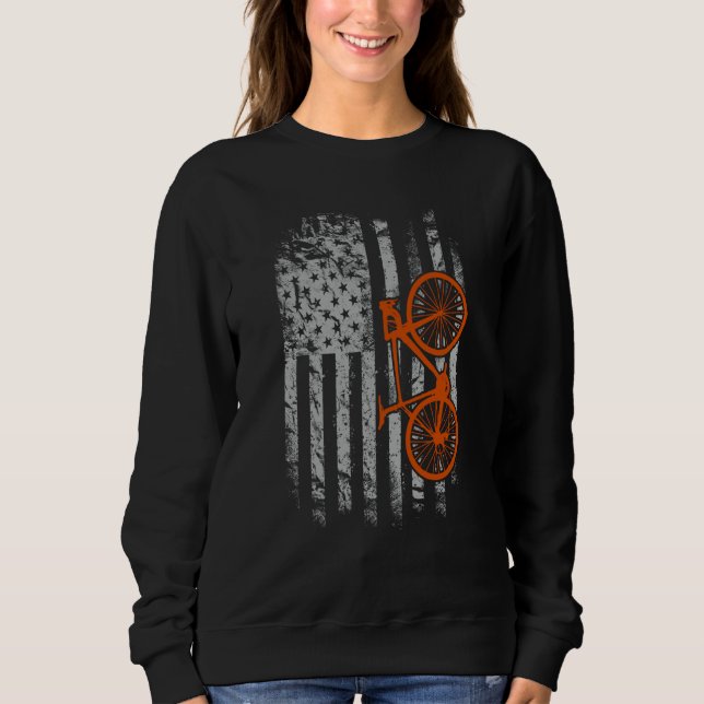Amerikansk flaggcykling t shirt (Framsida)