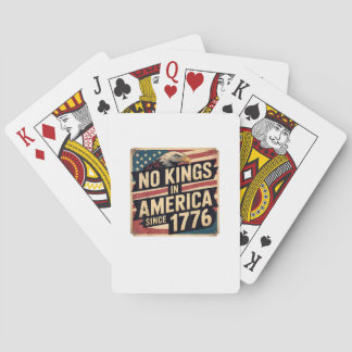 Amerikansk flaggdekor Ingen kungar i Amerika sedan Casinokort