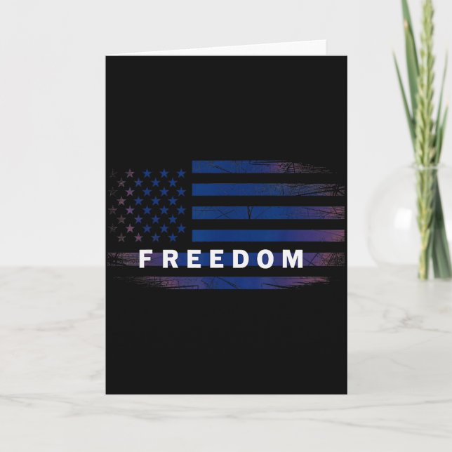 Amerikansk flaggdom kort (Framsida)