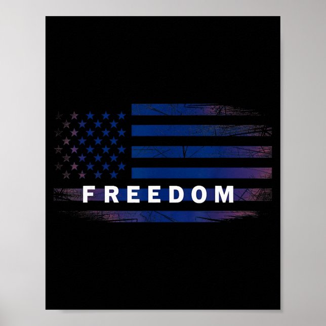 Amerikansk flaggdom poster (Framsidan)