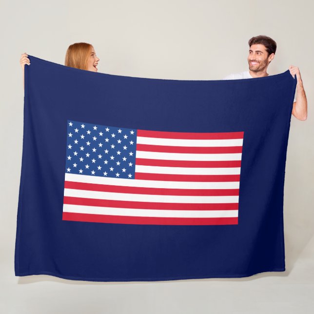 Amerikansk flaggduk  fleecefilt (På plats)