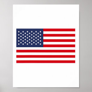 Amerikansk flaggficka Usa flagga patriotisk herr b Poster