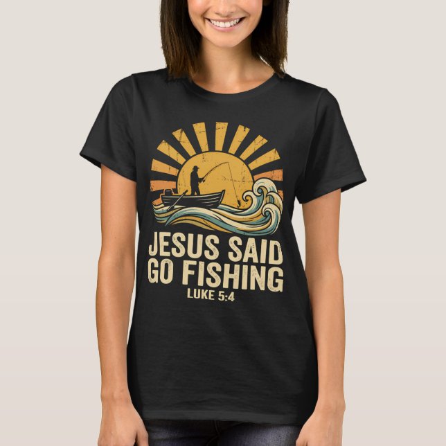 Amerikansk flaggfiske t shirt (Framsida)