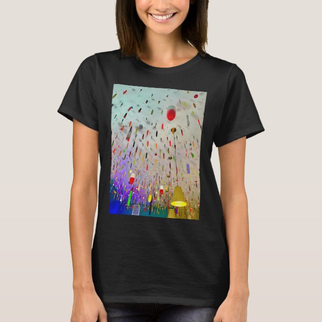 Amerikansk flaggfiske t shirt (Framsida)