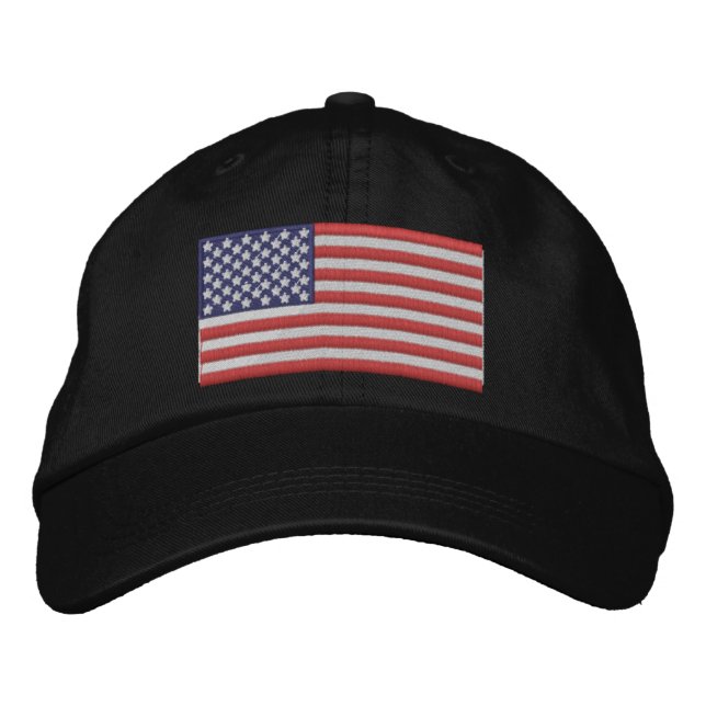Amerikansk flagghatt broderad keps (Framsida)