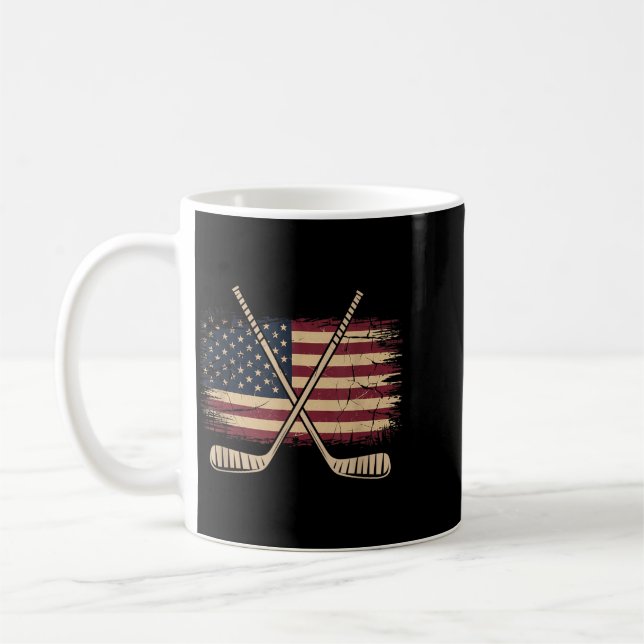 Amerikansk flagghockey kaffemugg (Vänster)