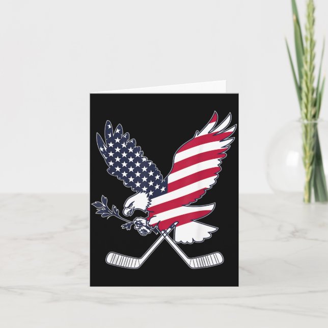 Amerikansk flagghockey kort (Framsida)