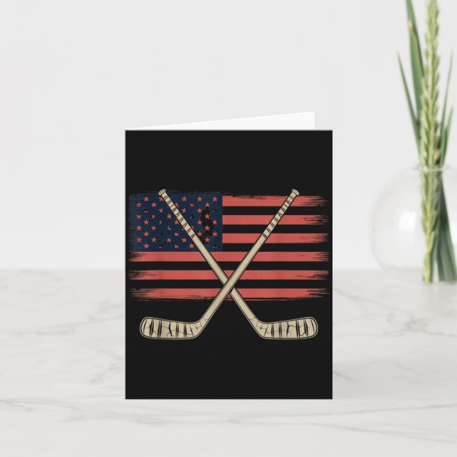 Amerikansk flagghockey kort (Framsida)
