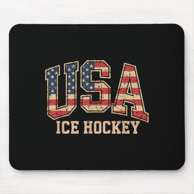 Amerikansk flagghockey musmatta (Framsidan)