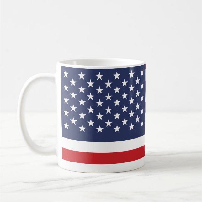 Amerikansk flaggmugg kaffemugg (Vänster)