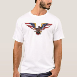 Amerikansk flaggörn T-shirt | Patriotisk USA Vitfo