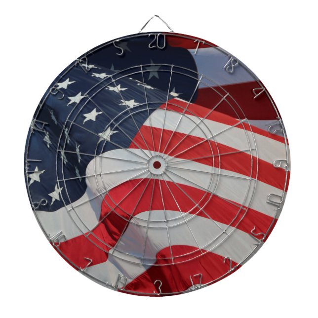 Amerikansk flaggpilkastningstavla piltavla (Framsidan)