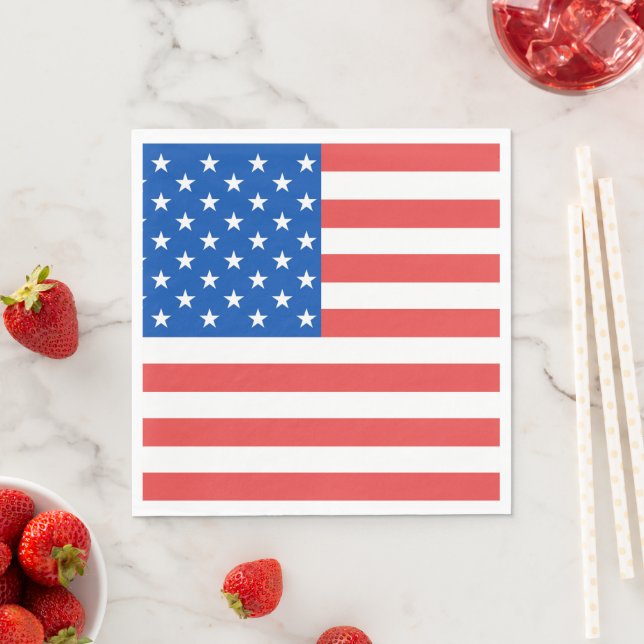Amerikansk flaggservett pappersservett (Insitu)