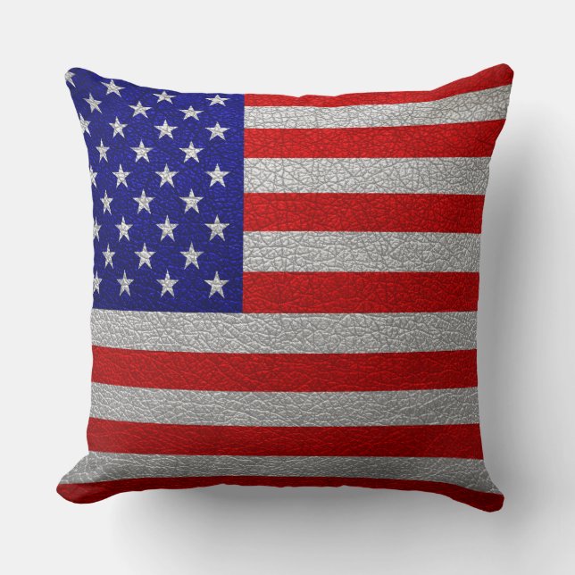 Amerikansk flaggskinn kudde (Framsida)