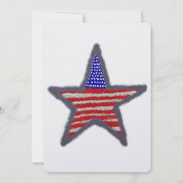 Amerikansk flaggstjärna inbjudningar