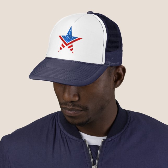 Amerikansk flaggstjärnform keps (In Situ)