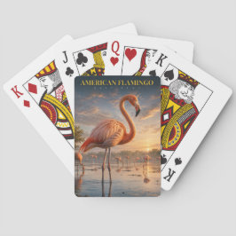 Amerikansk Flamingo Kustlagun DJUR Poker Casinokort
