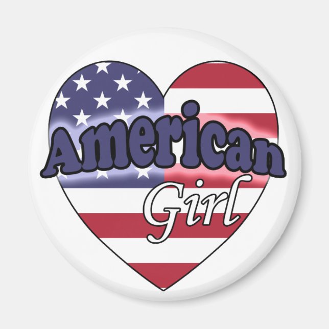 Amerikansk flicka magnet (Framsidan)