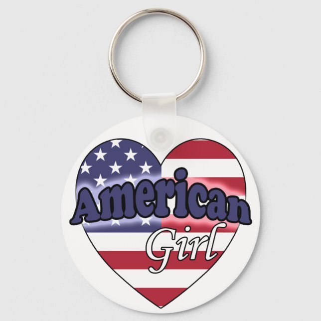 Amerikansk flicka nyckelring (Framsida)