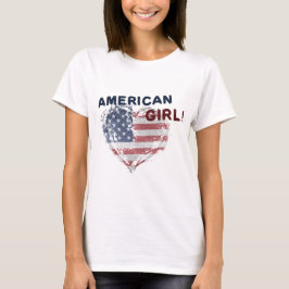 Amerikansk flicka t shirt