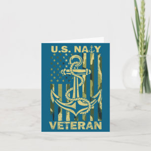 Amerikansk flottveteran flaggförklädnad amerikansk kort